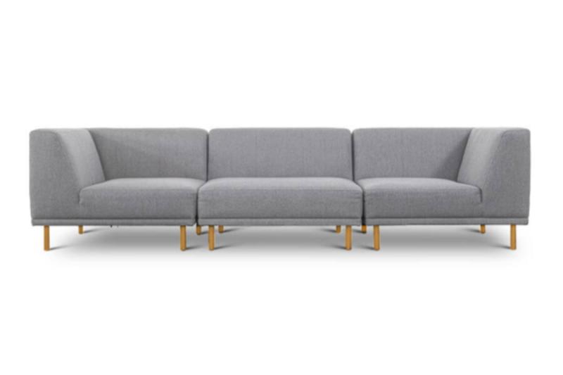 Elegant 3-Personers Sofa med Fleksible Moduler – Paris
