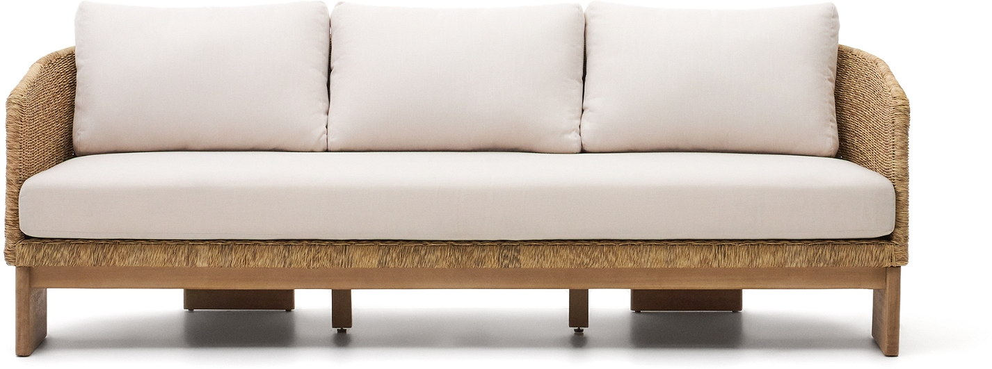 Elegant 3-personers Loungesofa i Eukalyptustræ - Tilbud!