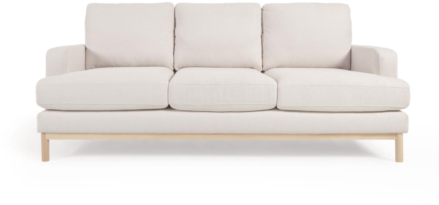 Elegant Hvid Mihaela Sofa – Bæredygtig Komfort til Dit Hjem