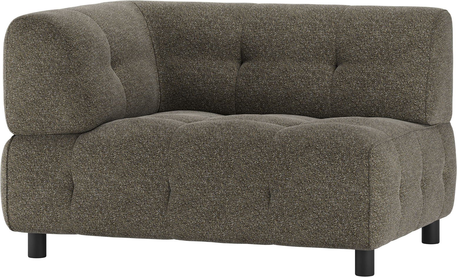 Modulær Louis Sofa med Venstre Arm i Lysegrøn Melange