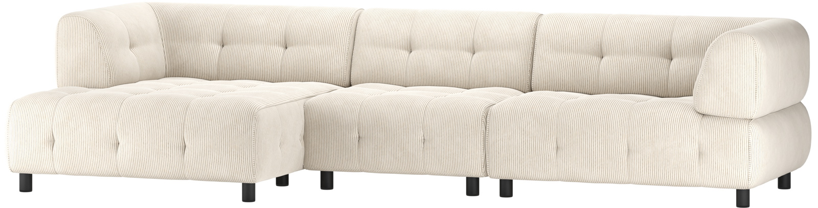 Elegant Lysegrå Chaiselong Sofa fra WOOOD - Stil og Komfort