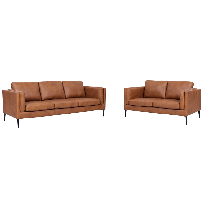 Valencia 2pers Skarp Pris Cognac LÆder Furnhouse Sofa