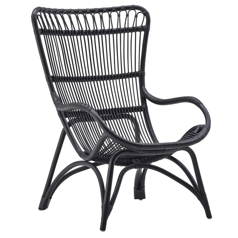 Sort Monet Mat 1082 Sika Design Lænestol