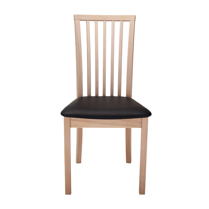 Skovby Spisestol i Hvid og Sort Læder - Ergonomisk Komfort