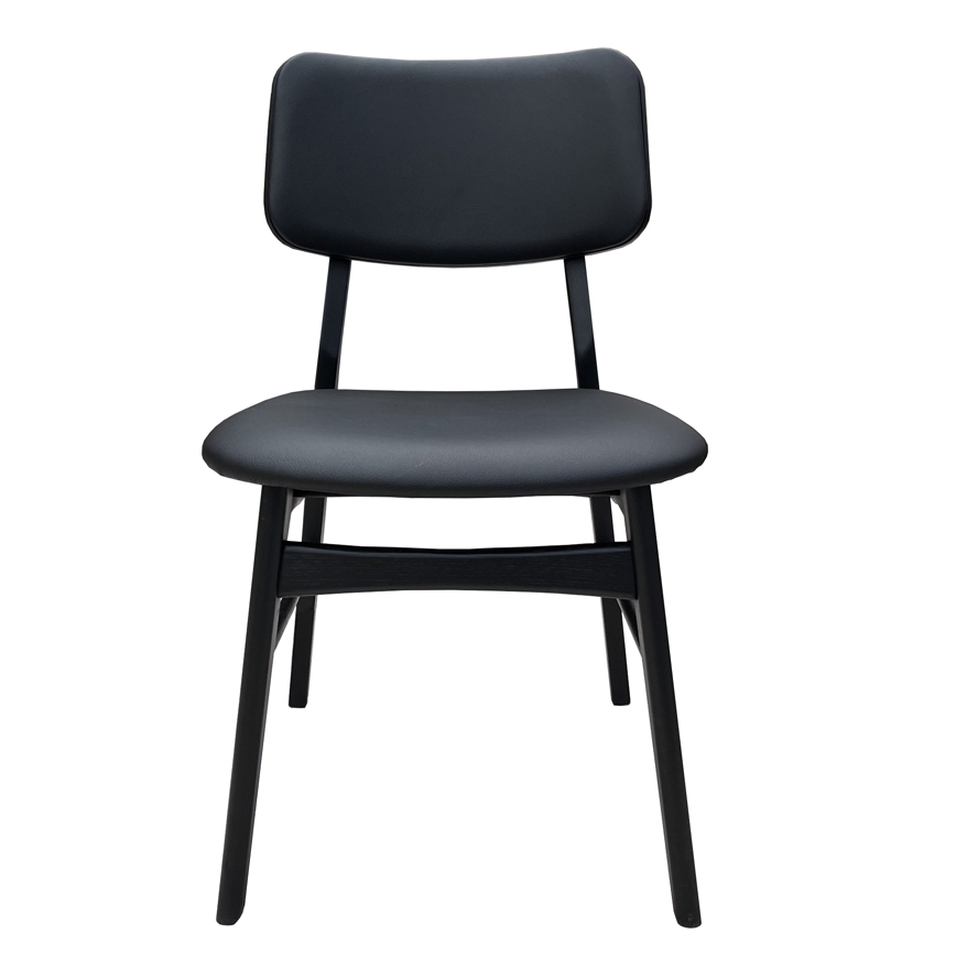 Sort Anna 15219 Skarp Pris LÆder Svane Design Spisestol
