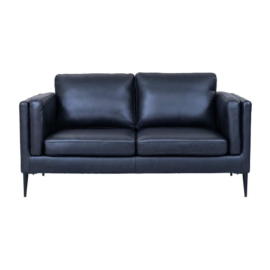 Sort Valencia 2pers Skarp Pris LÆder 340452 Furnhouse Sofa