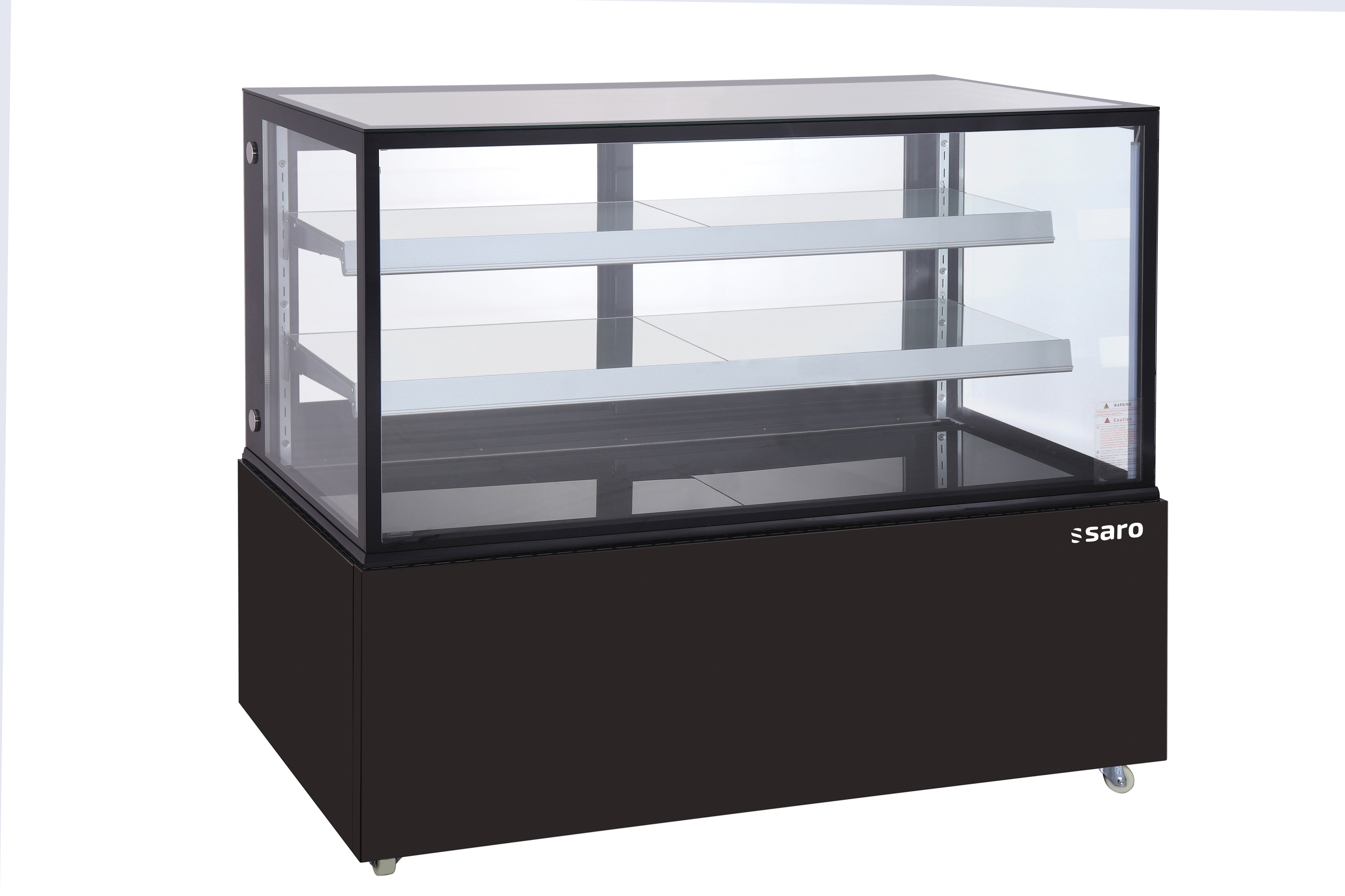 Sort Vitrineskab 510l Vanessa Saro med LED-belysning