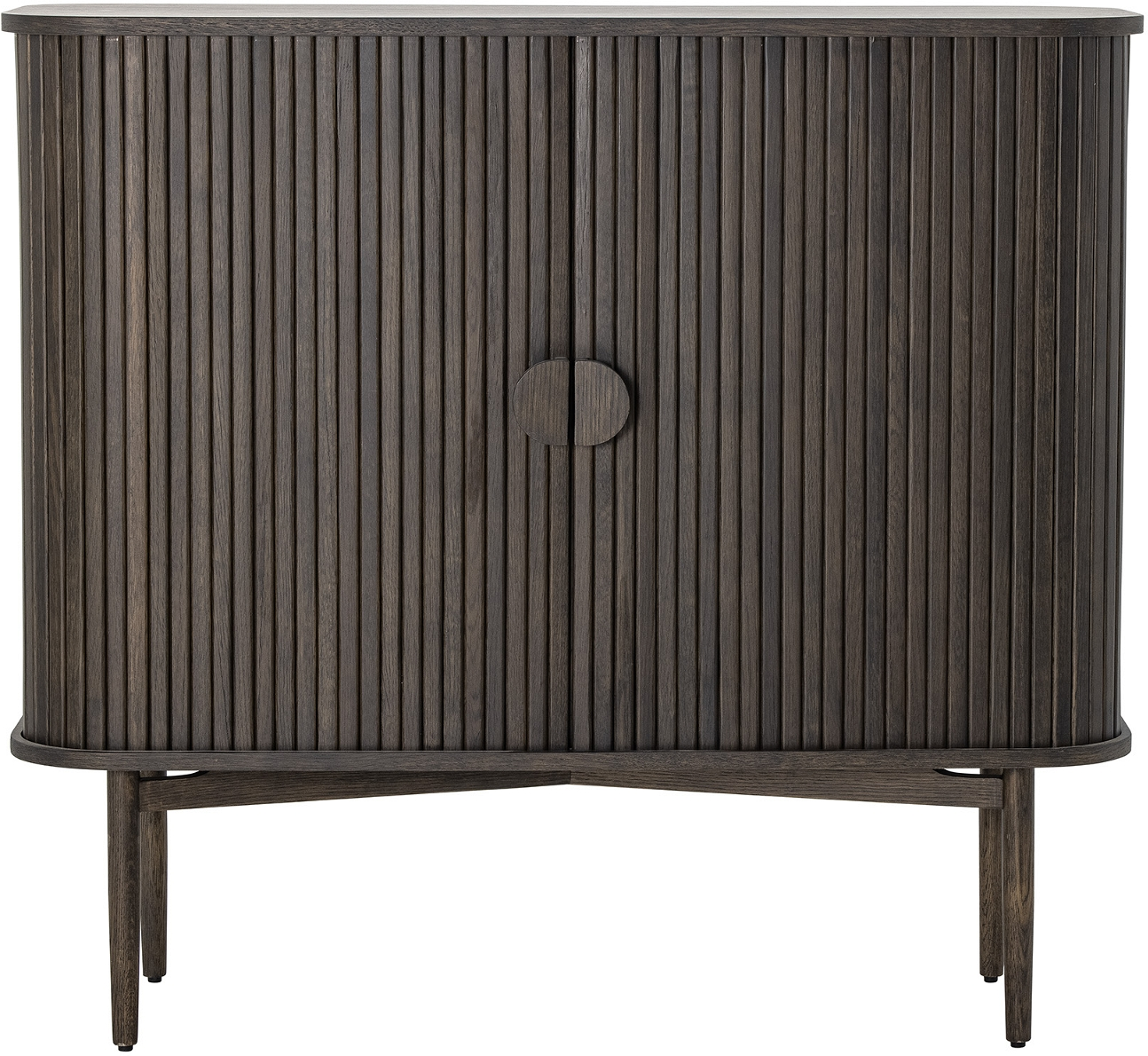 Brun Valencia Mdf Egetræ Røget Mørke H100xb110xd40 Bloomingville Skænk - 5711173319541
