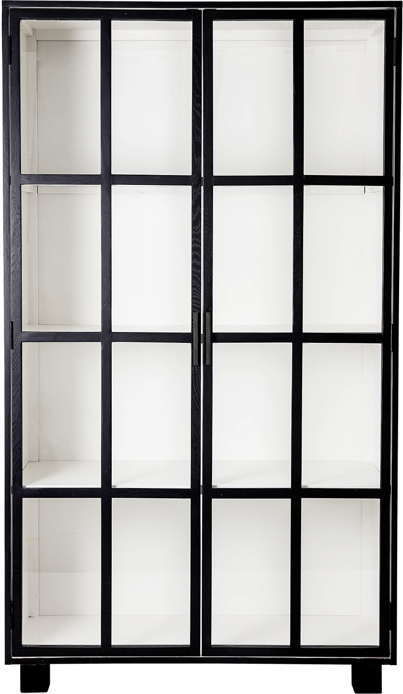 Sort Isabel Glasvitrine Fyr Mdf 200x43x114 Bloomingville Vitrineskab - 5711173244546