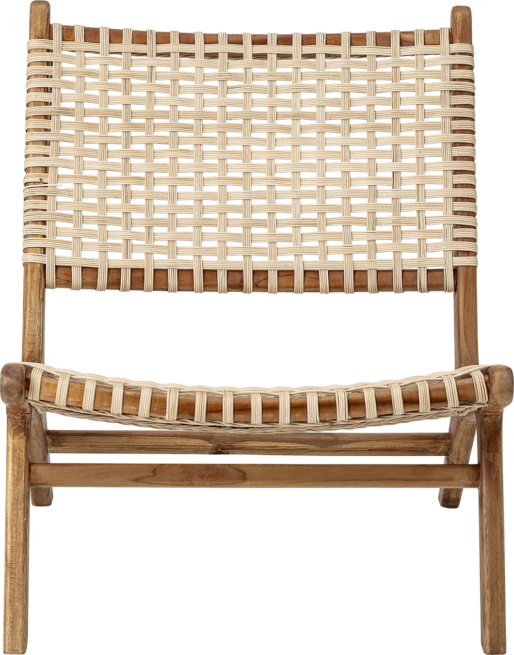 Natur Loungestol Keila Teak Flettet Rattan Dansk Design H78xb65 Bloomingville Lænestol - 5711173244614