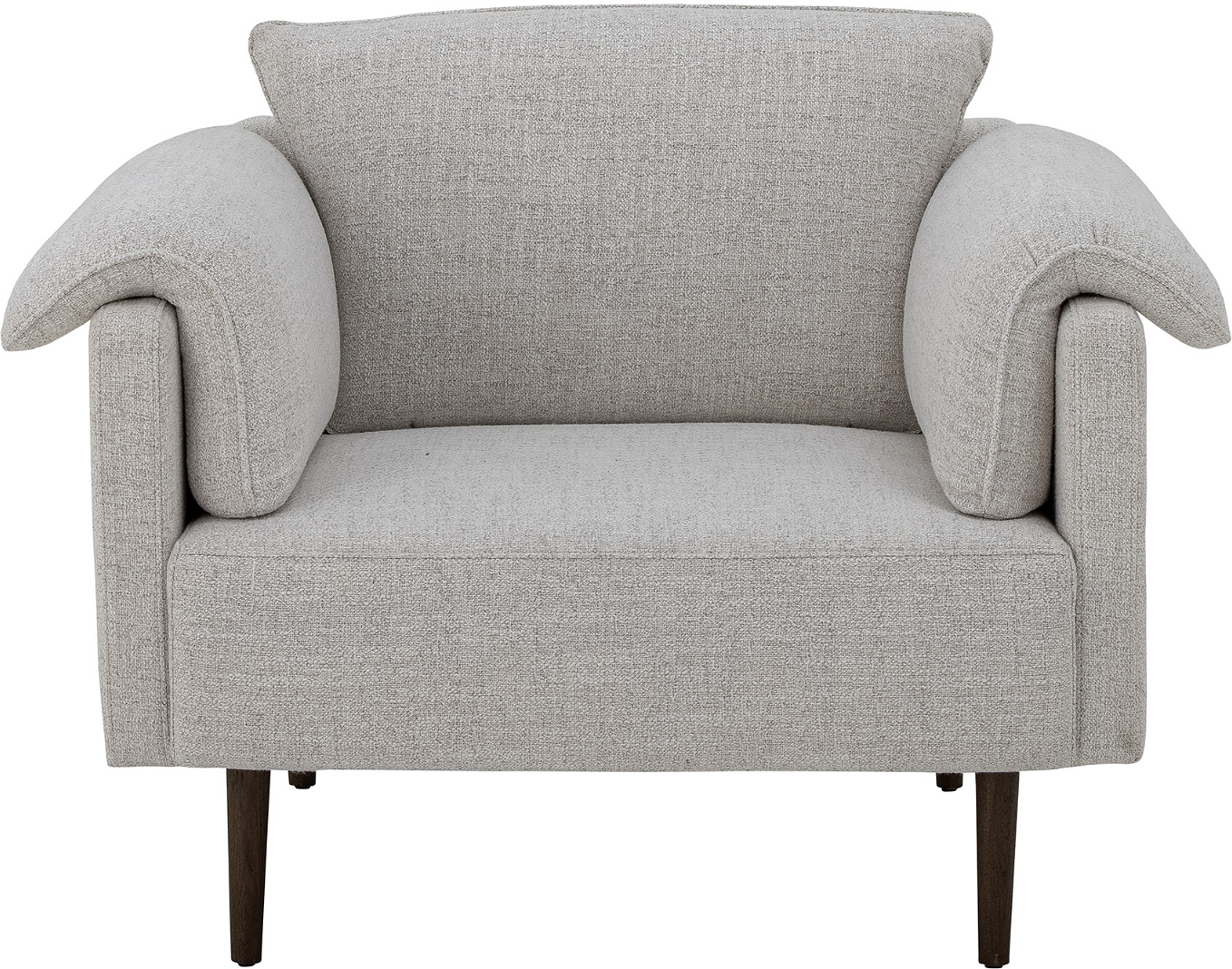 Hvid Loungestol Chesham Polyester 80x90x107 Bloomingville Lænestol - 5711173298266