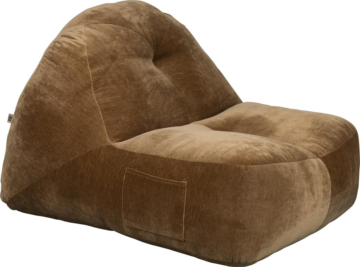 Kaffe Loungestol Tombag Retro Polyester Med Håndtag Opbevaringslomme Dutchbone Lænestol - 8718548099005