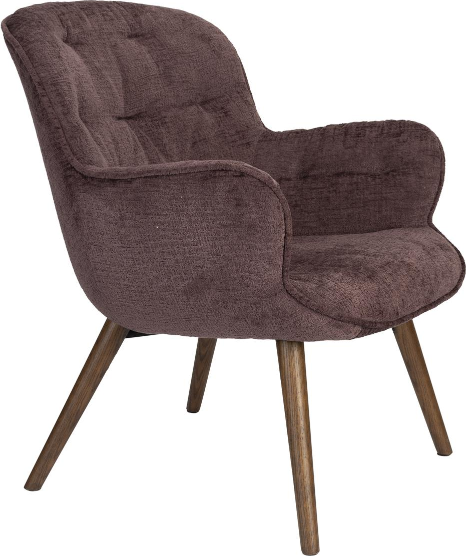 Askegrå Loungestol Lenn – 1960'er Design fra Dutchbone