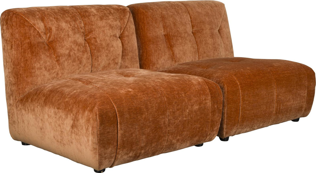Kastanjebrun Personers Giada Polstret Polyester Med Skum H76xb184xd91 Dutchbone Sofa - 8718548087545