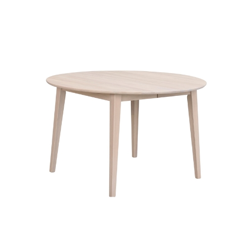 Elegant Rundt Hvidpigmenteret Spisebord 120 cm fra Rowico
