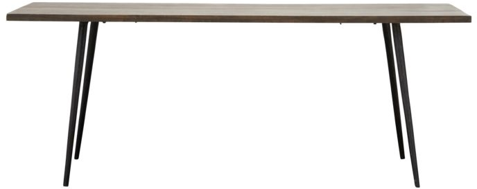 Mørkebrun Club 200x80 Mangotræ Jern House Doctor Spisebord - 5707644449015