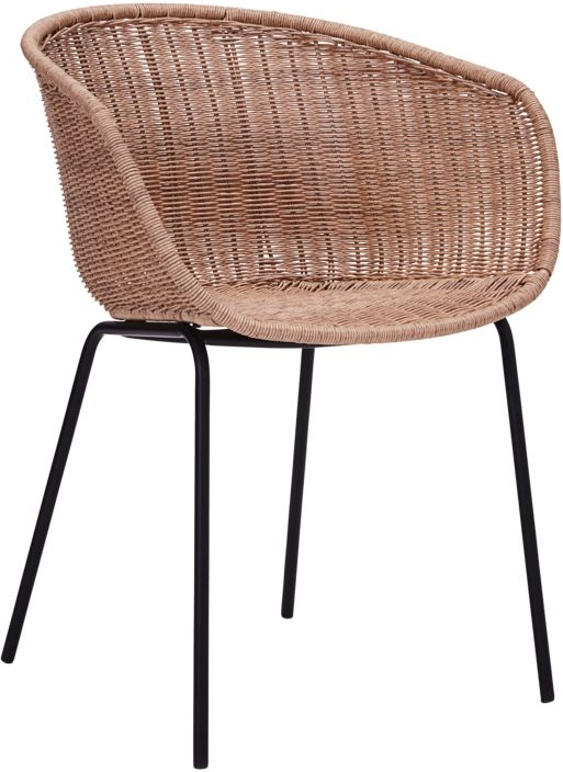 Natur Loungestol Hapur Farvet Flet Jern H78 B49 D58 House Doctor Lænestol - 5707644794948