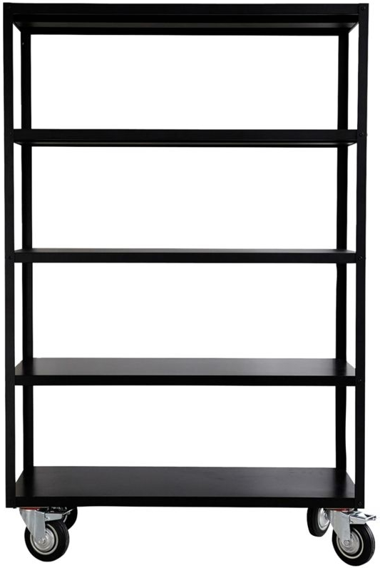 Sort Trolley Hjul Trolley Mat Stål H185b120d45 House Doctor Reol - 5707644403307