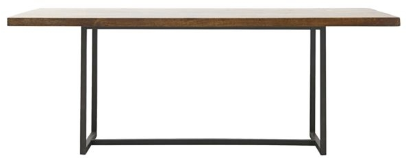 Sort Kant Mangotræ Metal 200x90 Mørkebrun House Doctor Spisebord - 5707644517998