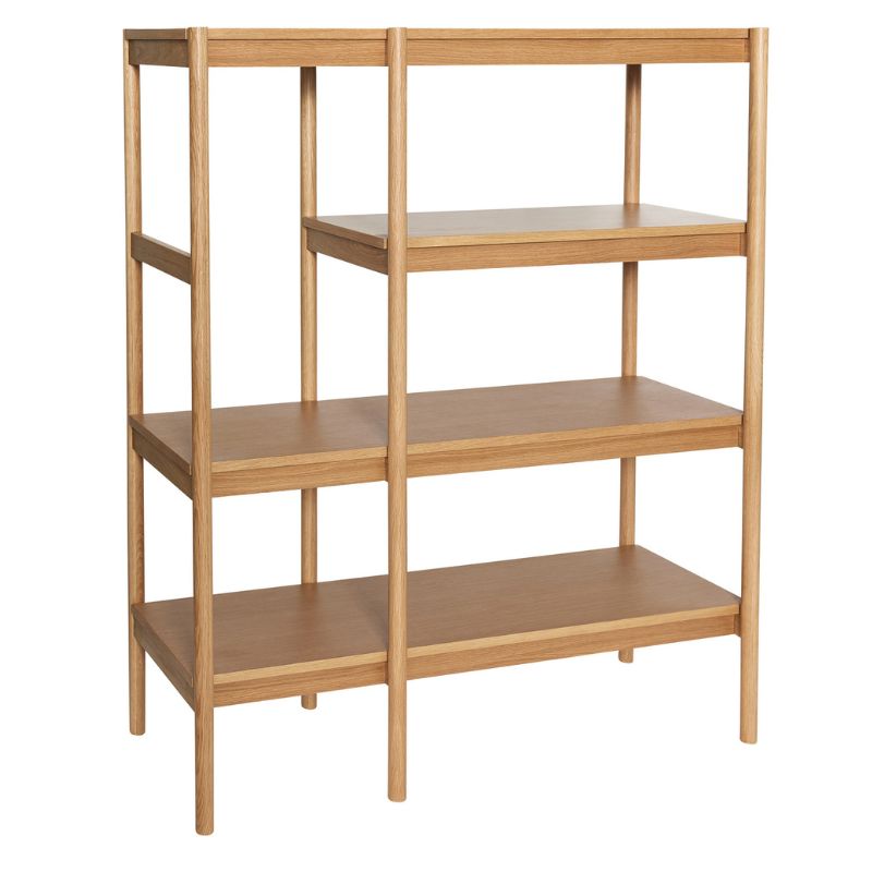Seize Egetræ Mdf 120x42x140 Hübsch Reol - 5712772139257