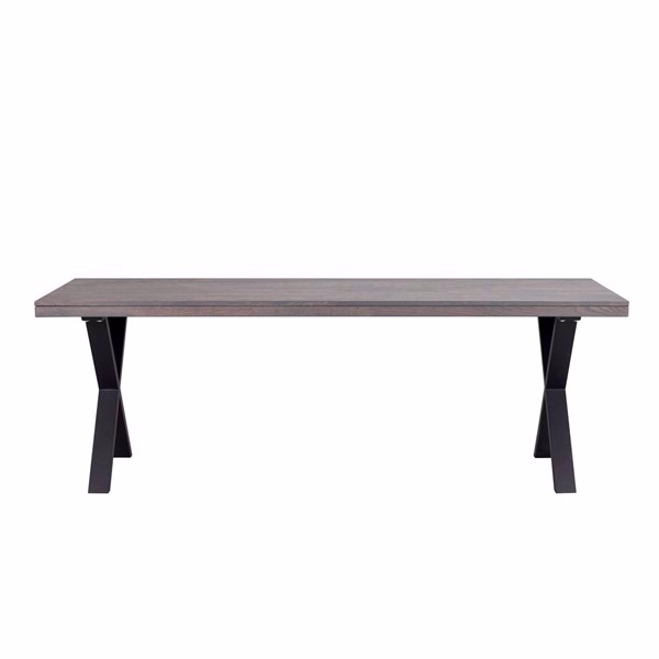 Rowico Brooklyn Spisebord Mørkebrunt med X-ben 220x95