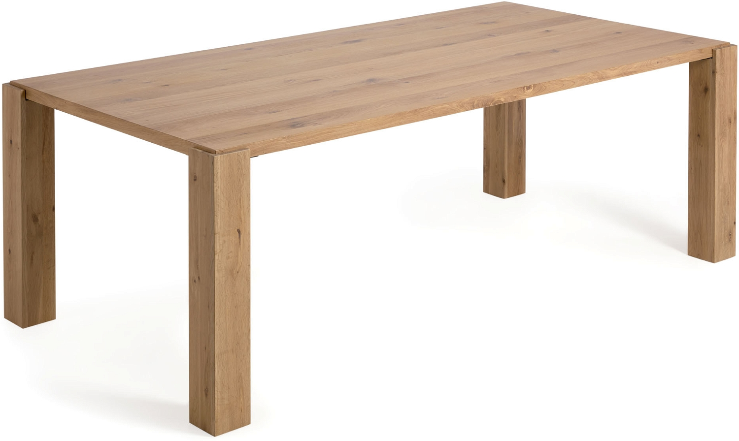 Natur Deyanira 220x110 Egetræsfiner Massivt Egetræsben Rustik Til Personer Kave Home Spisebord - 8433840719856