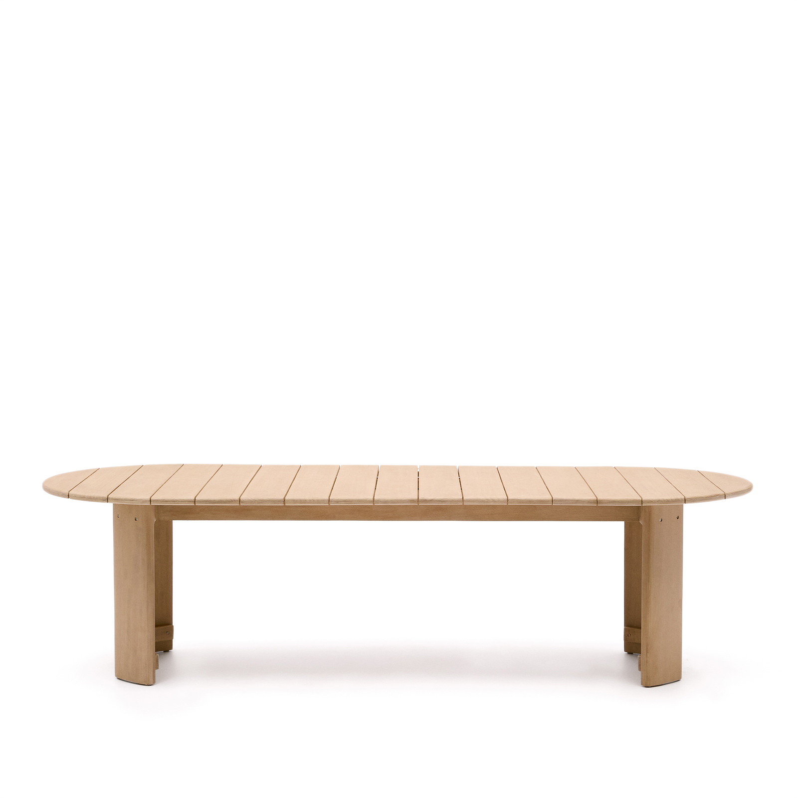 Natur Udendørs Xoriguer Ovalt Massivt Eucalyptus Træ 280x110 Kave Home Spisebord - 8433840914992