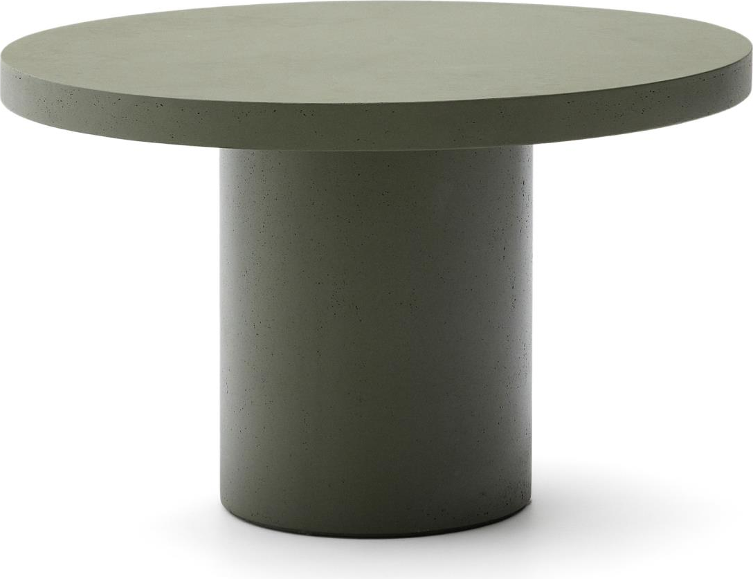 Grøn Udendørs Aiguablava Rund Cementfiber Ø120 H75 Mørke Kave Home Spisebord - 8433840976082