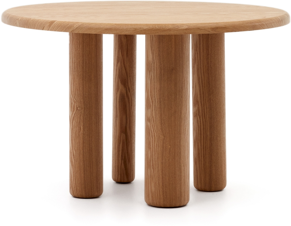 Natur Mailen Askefiner Mdf Rustik Kolonial 120x120 Til Personer Justerbare Ben Kave Home Spisebord - 8433840872964