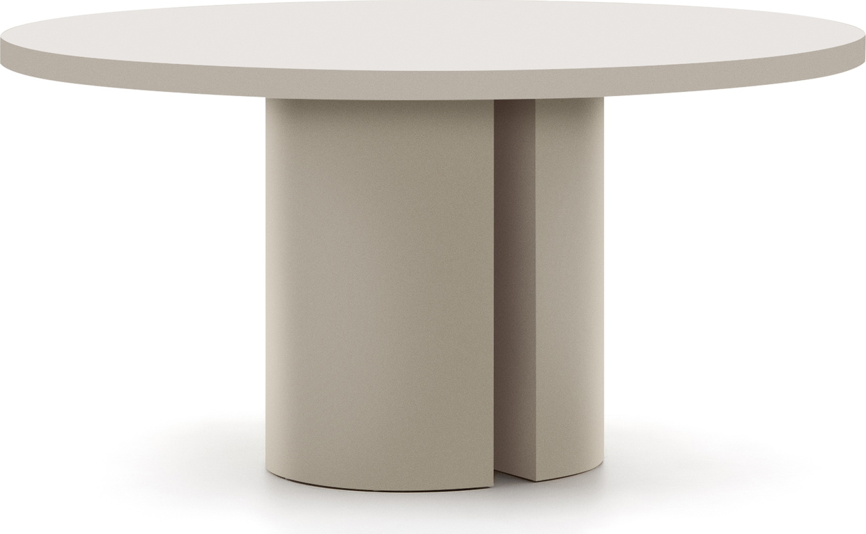Hvid Nealy Rund Ø150 H75 Mdf Krydsfiner Moderne Nordisk Plads Til Kave Home Spisebord - 8433840972794