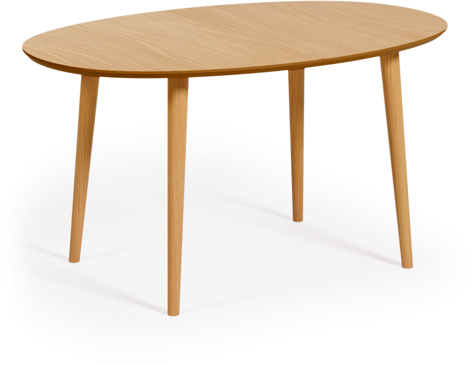 Natur Med Udtræk Oqui Mdf & Egetræsfinr 220 Kave Home Spisebord - 8433840727844