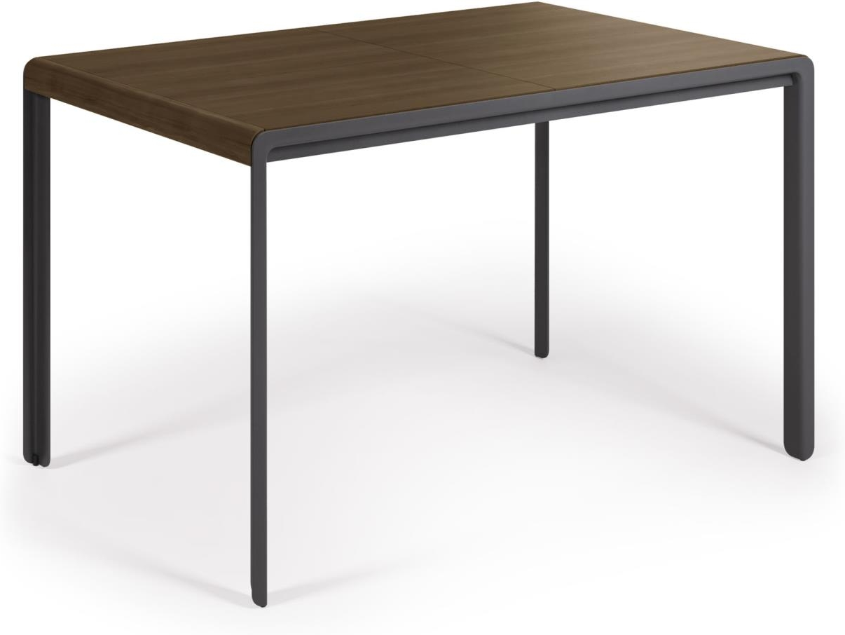 Sort Med Udtræk Nadyria 160x80 Mørk Natur Kave Home Spisebord - 8433840594095