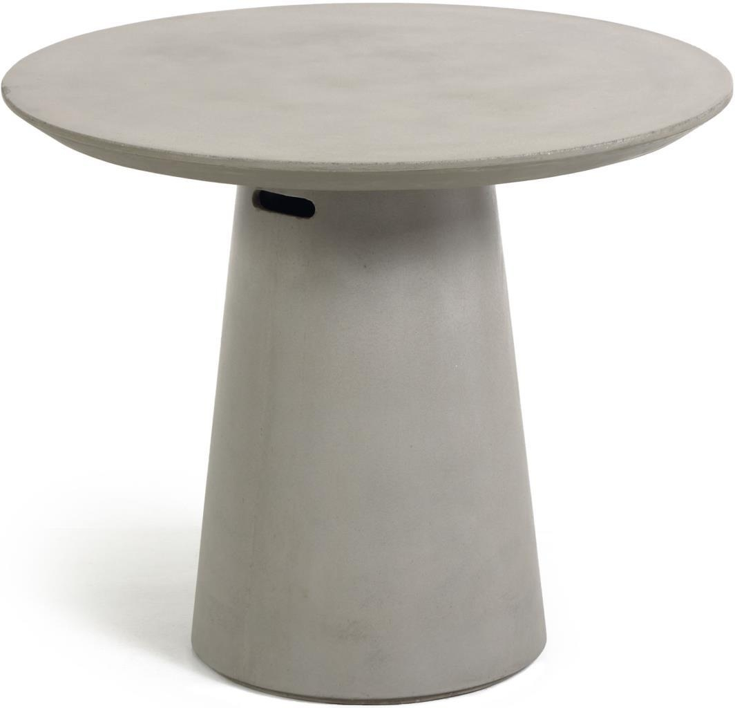 Natur Udendørs Itai Terrassebord 90x90 H74 Cementfiber Kave Home Spisebord - 8433840644158