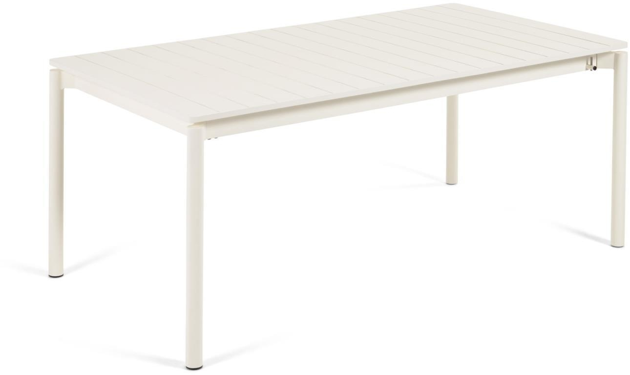 Hvid Udendørs Havebord Med Udtræk Zaltana L240 300 B100 H75 Aluminium Kave Home Spisebord - 8433840683027