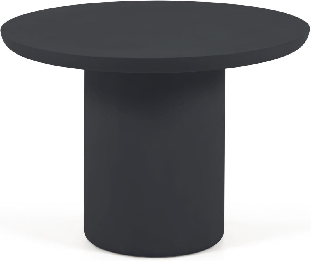 Sort Udendørs Taimi Rund Ø110 Cementfinish Vejrresistent Kave Home Spisebord - 8433840697048