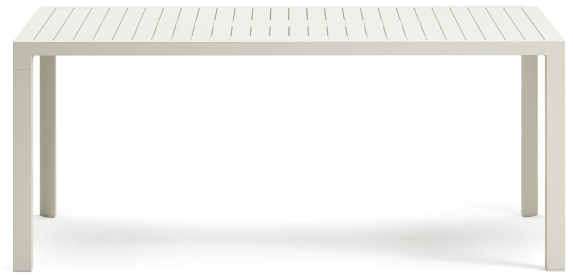 Hvid Udendørs Culip Aluminium Terrassebord 180 Kave Home Spisebord - 8433840776774
