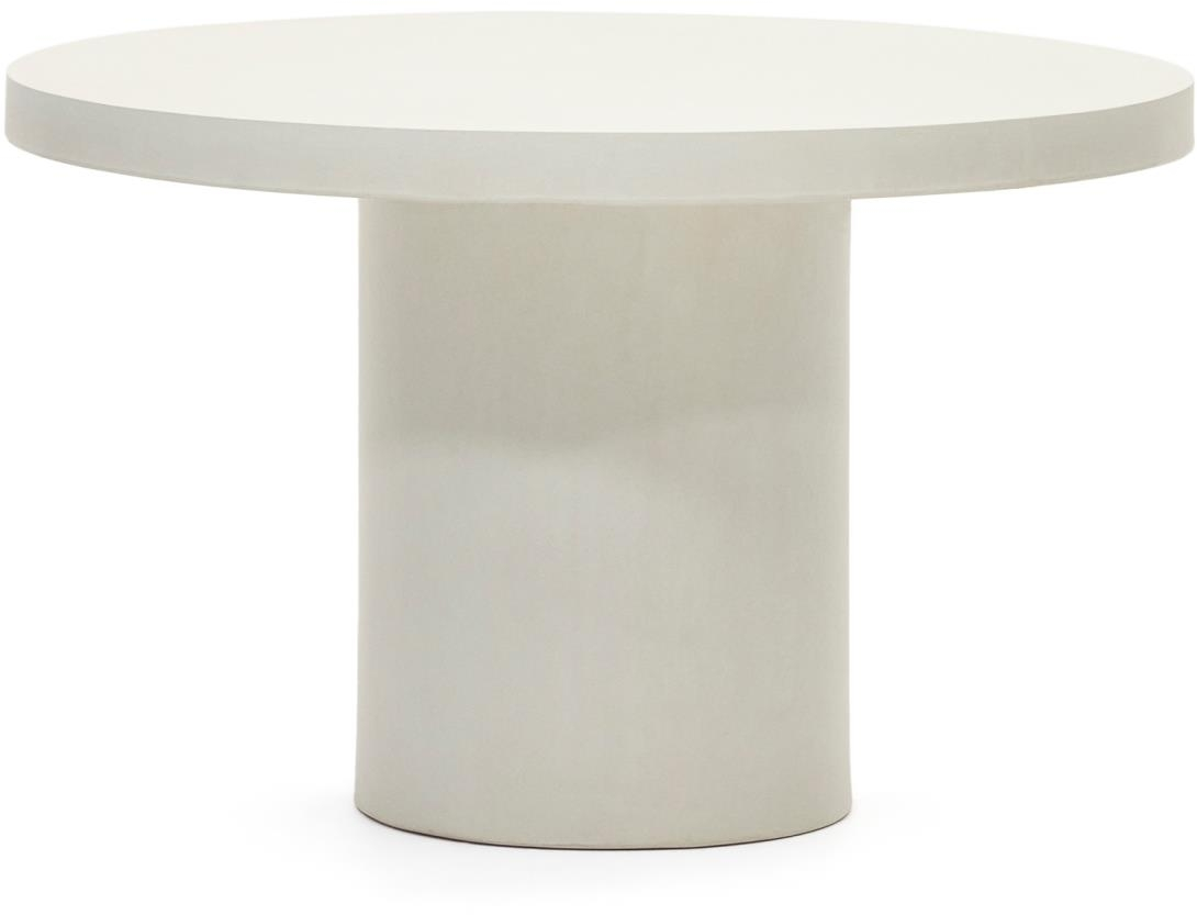 Hvid Udendørs Aiguablava Cement 120x120 Kave Home Spisebord - 8433840819532
