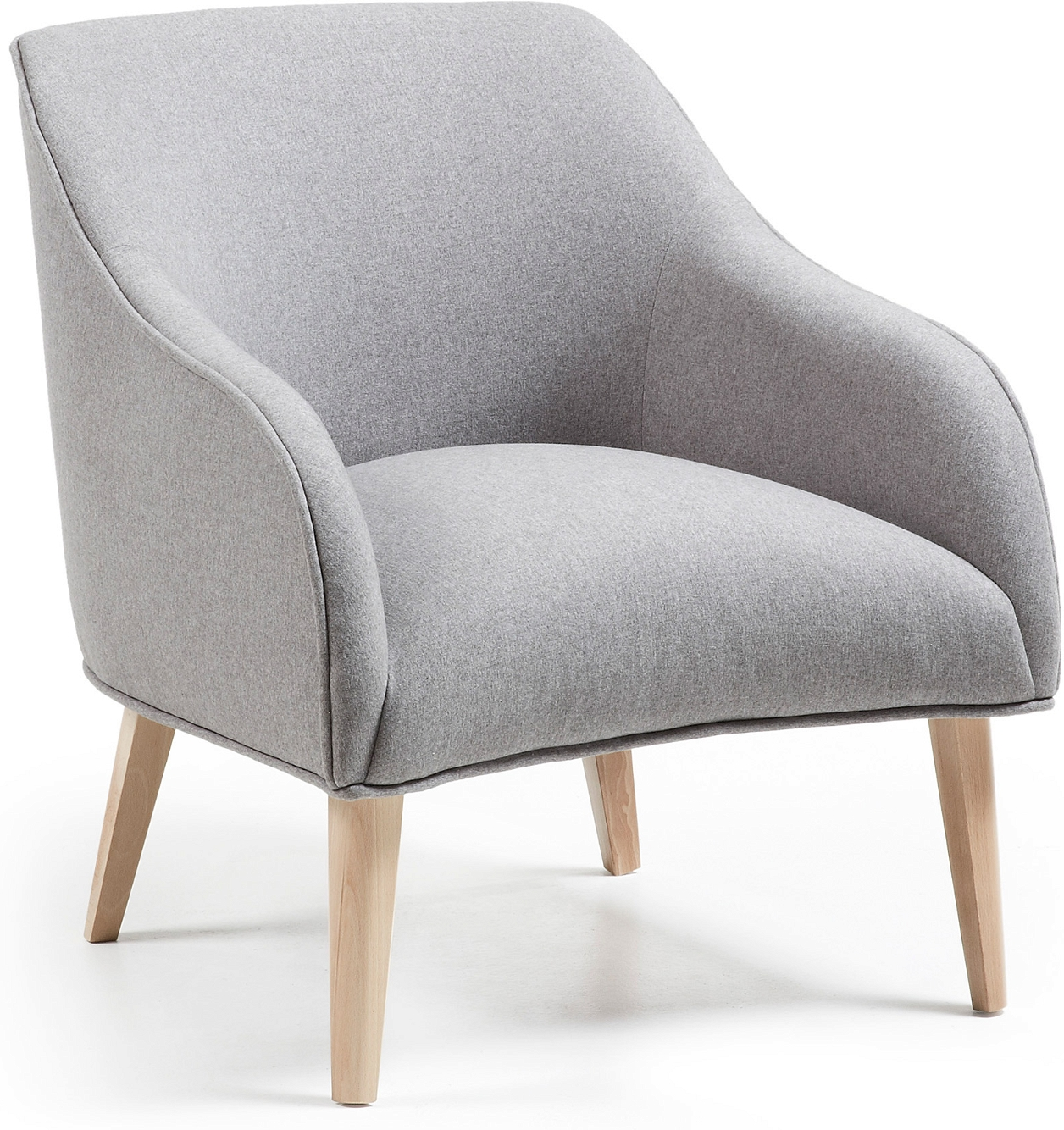 Grå/Natur Relaxstol Bobly - Nordisk Design & Teflon Behandlet