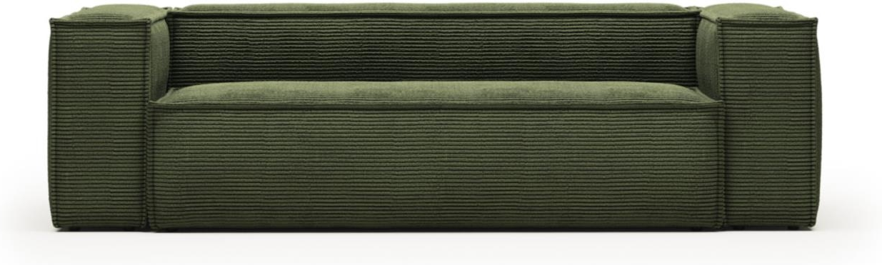Grøn Trepersoners Sofa i Corduroy fra Kave Home - Moderne Design