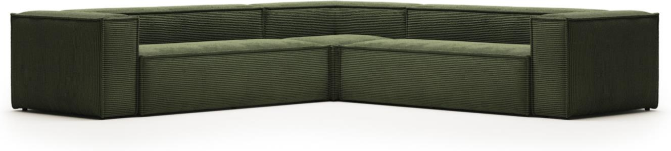 Grøn Hjørnesofa fra Kave Home – Komfort og Stil til Dit Hjem