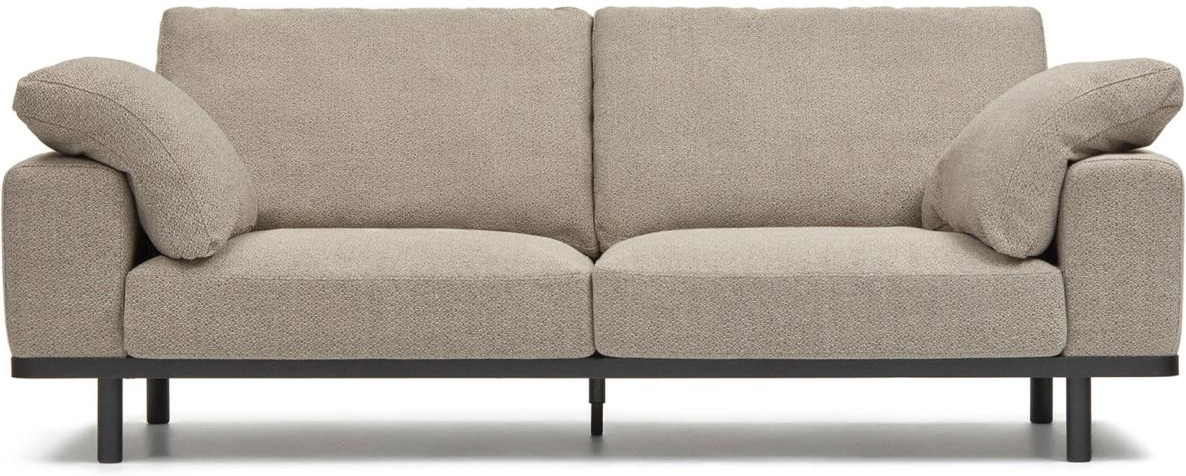 Noa 3-personers Sofa i Beige og Sort – Elegant Design