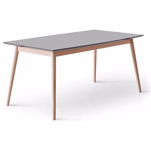 Meza By Hammel Spisebord 165 cm – Grafit & Egetræstil