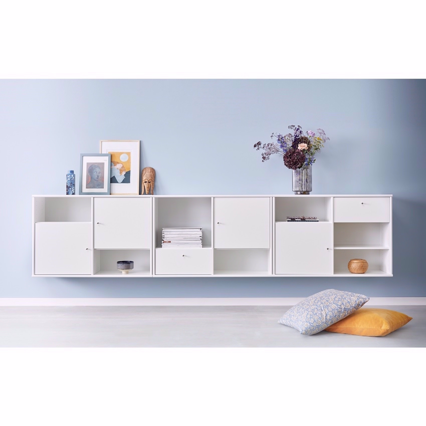Hvid System Sne Med Opbevaringsplads Mistral Reol