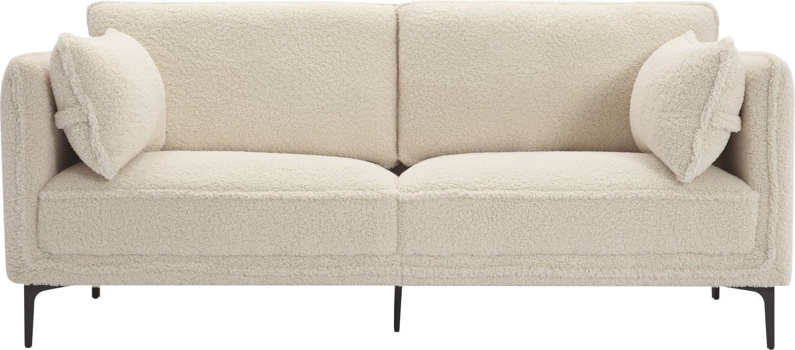 Elegant hvid to-personers sofa fra Nordlys Furniture