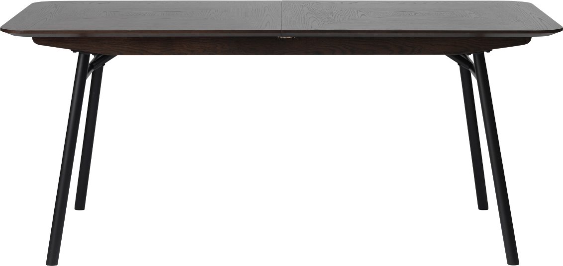 Sort Latina Forlængeligt Massiv Espresso Finish Metalstel Forlænger Nordique Design Spisebord - 5704745090993