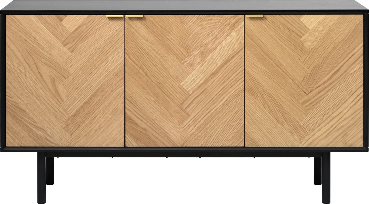 Natur Sideboard Calvi Med Sildebenslåger 150 Industrielt Minimalistisk Design Nordique Design Skænk - 5704745089676