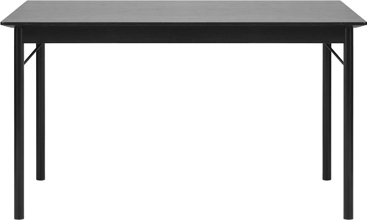 Elegant Sort Savona Egetræ Spisebord – Nordisk Design