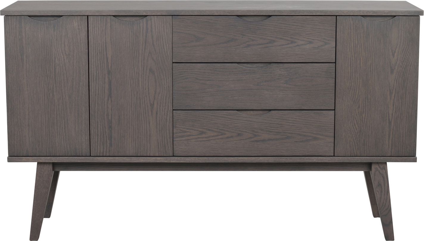 Mørkebrun Filippa Egetræ Lakeret H85 B150 D40 Rowico Skænk - 7340126559796
