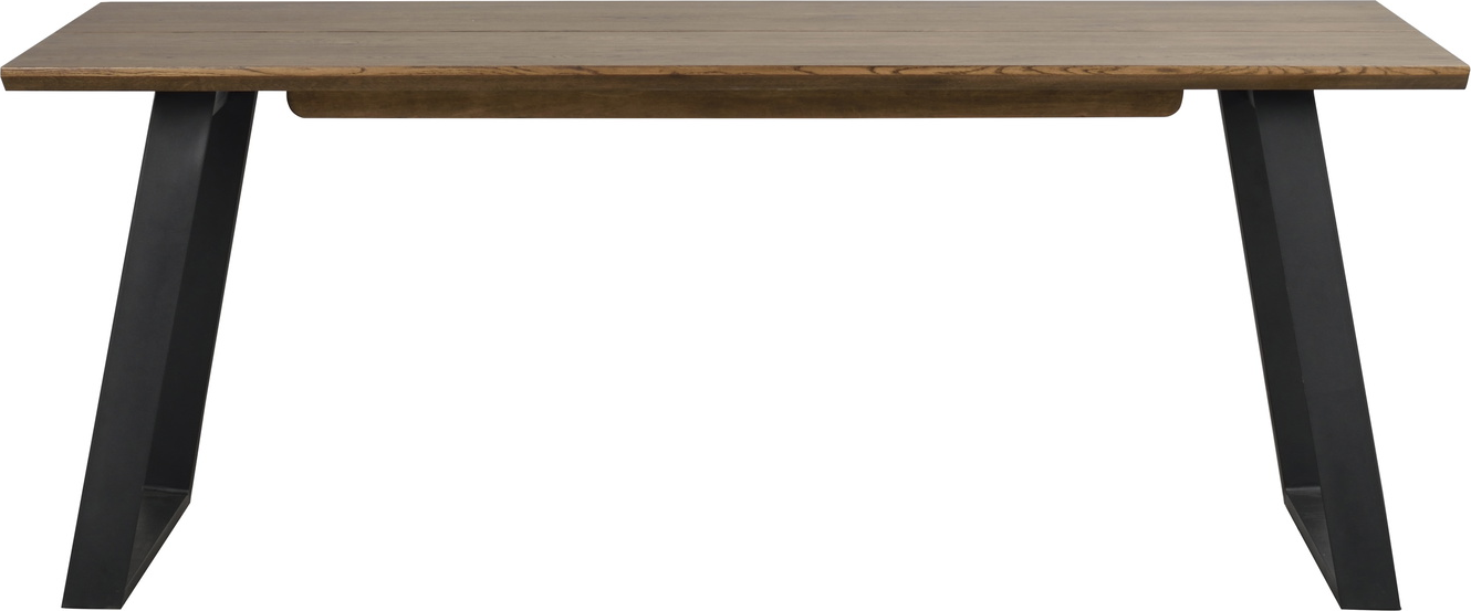 Melville Spisebord i Sort med Metalben - Tidløst Design