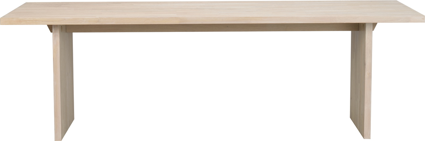 Hvidt Emmett Spisebord i Egetræ – Moderne og Holdbart Design